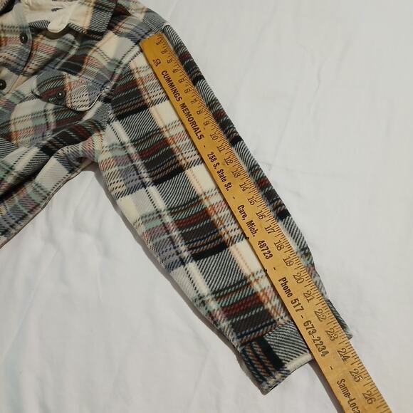 Natural Reflection Women's XXL Black/White Plaid Button-Up Fleece-Lined Shacket - Picture 12 of 13